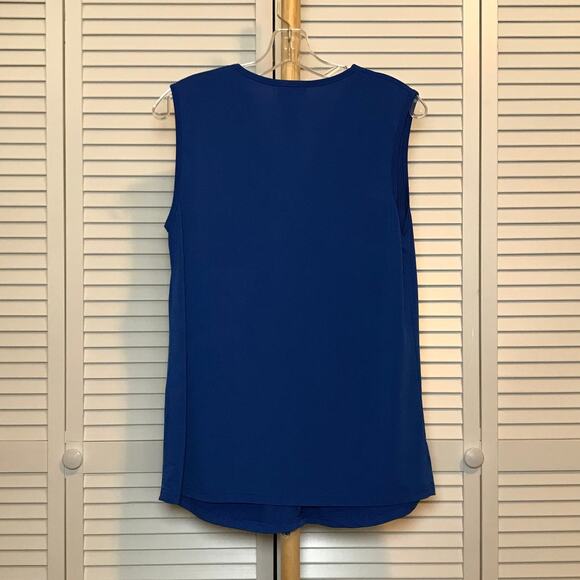 Bulotus Center Gathered V-neck Sleeveless Stretch Blouse L - Picture 2 of 7